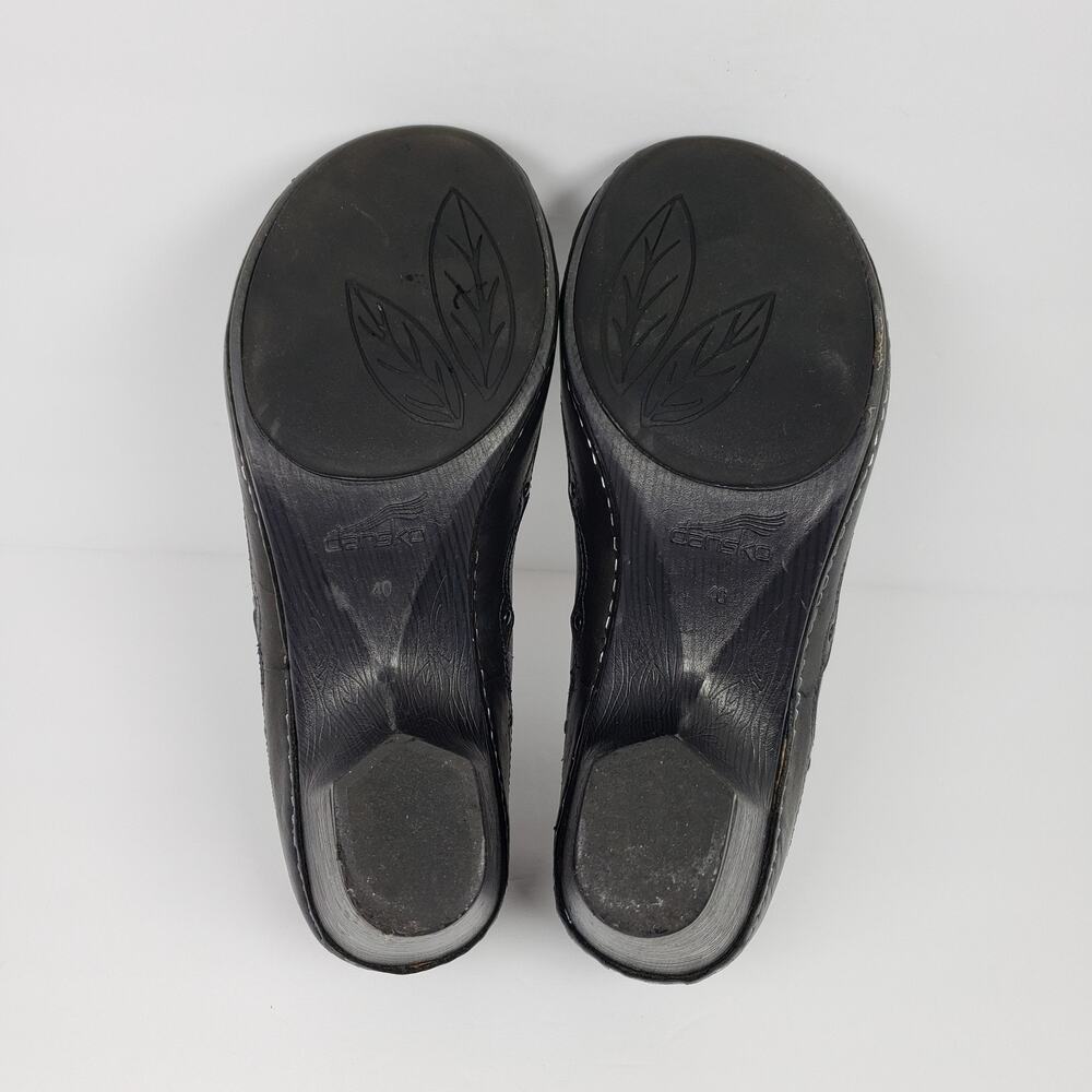 Dansko Nevin Womens Size EU 40 US 9.5-10 Black Leather Mary Jane Steampunk Shoes - Picture 8 of 12
